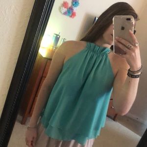Teal fancy impeccable pig shirt